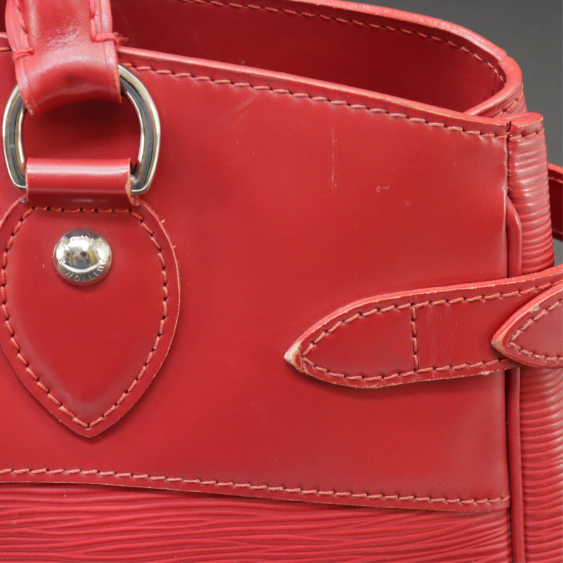 Louis Vuitton Red Epi Leather Soufflot - Capsule Auctions