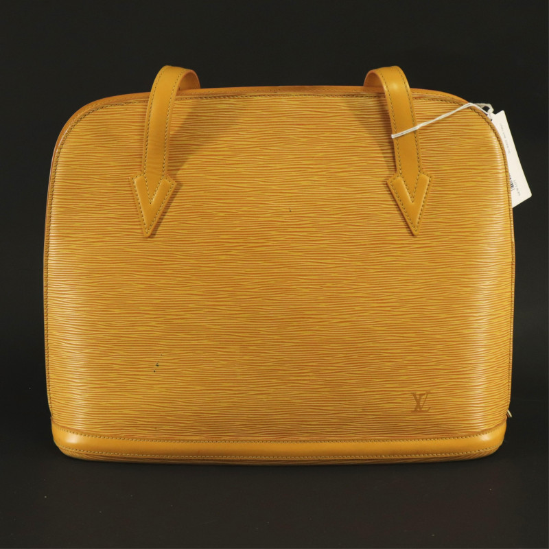 Shop for Louis Vuitton Yellow Epi Leather Lussac Shoulder Bag