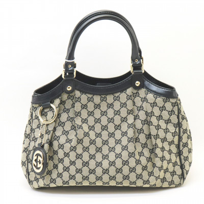 Sold at Auction: (2) GUCCI 'SOHO' COSMETIC POUCH & 'SUKEY' BAG