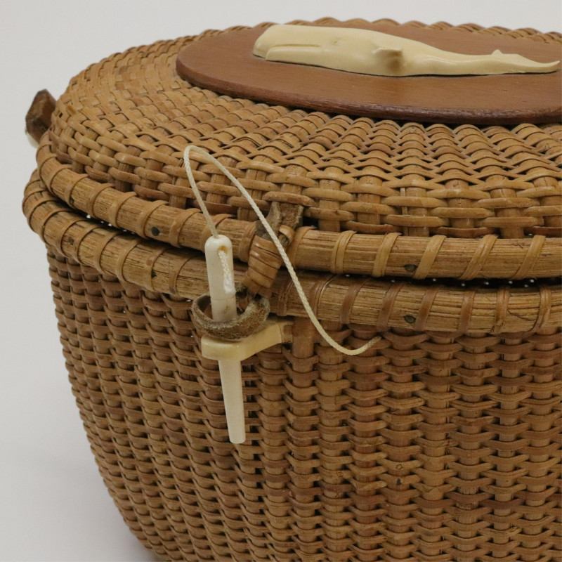 Vintage Nantucket Lightship Basket Purse by Paul Whitten 1970 – Paul Madden  Antiques