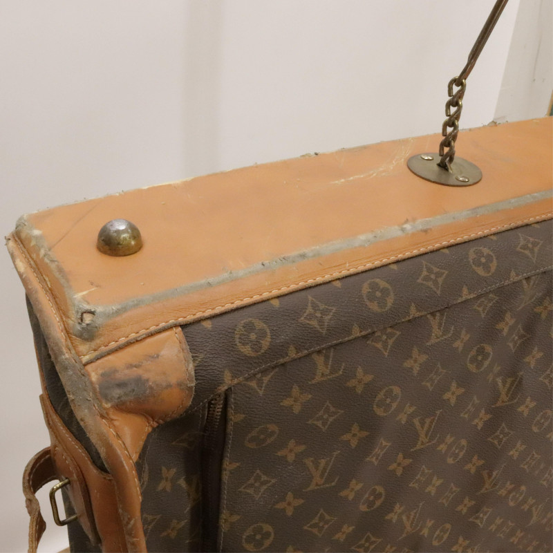 Vintage Louis Vuitton Folding Garment Bag Monogram Canvas Suitcase