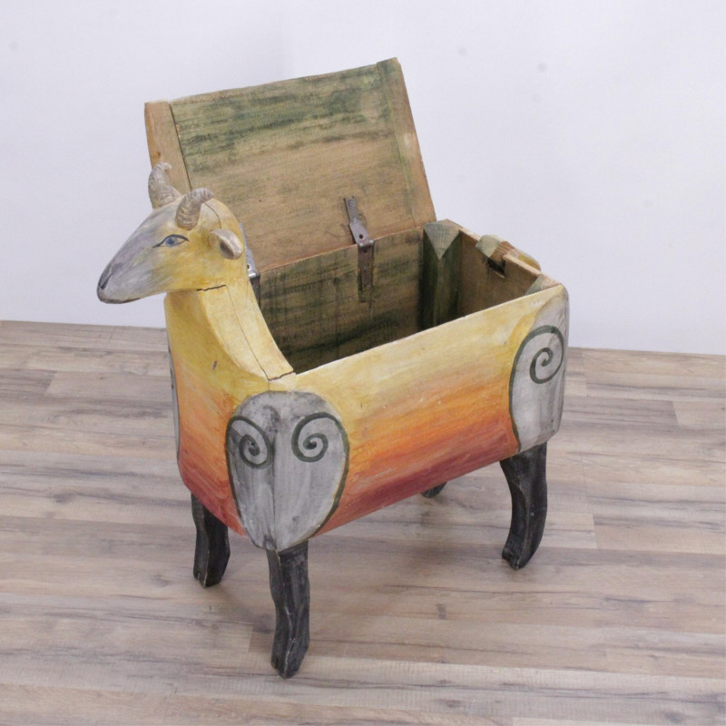 Gerard Rigot Painted Goat Toy Chest - Capsule Auctions